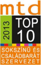 Sokszínű és Családbarát szervezetek TOP 10