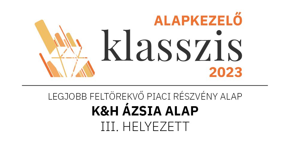 K&H ázsia alap, Legjobb feltörekvő piaci részvény alap 3. hely, 2023