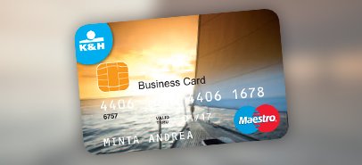 elektronikus üzleti bankkártyák