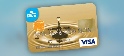 K&H Visa üzleti arany bankkártya